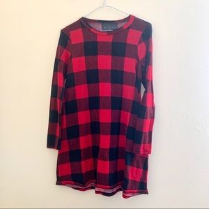 Plaid Sweater Dress